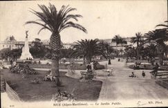 CPA Nice Alpes Maritimes Le Jardin Public 