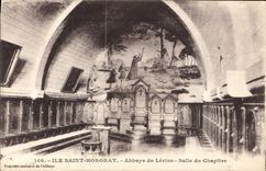 CPA Ile Saint Honorat Abbaye de Lerins Salle du Chapitre 