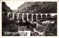 CPA Les Gorges du Loup vue generale et le Viaduc 