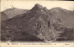 CPA Menton Le Pic de Sainte Agnes et le Righi 