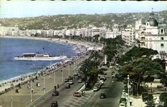 CPA Reflets de la Cote d'Azur Nice A M La promenade des Anglais 