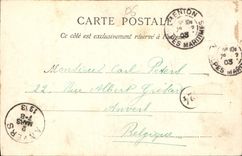 CPA Menton vue generale depuis la Frontiere 