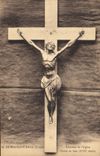 CPA Le Moutier d'Ahun Creuse Interieur de l'Eglise Christ en buis XVII siecle 