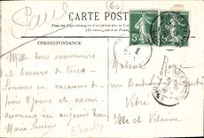 CPA Pierrefonds le Chateau Vue interieure de la Colonnade et de la Cour d'honneur 