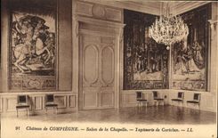 CPA Chateau de Compiegne Salon de la Chapelle Tapisserie de Coriolan 