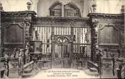 CPA Le Moutier d'Ahun Creuse Interieur de l'Eglise la Grille balustree 