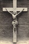 CPA Le Moutier d'Ahun Creuse Interieur de l'Eglise Christ en buis 