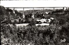 CPA La Creuse Pittoresque Busseou sur Creuse Magnifique viaduc enjambant la vallee de la Creuse 