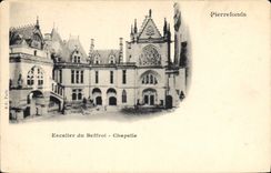 CPA Pierrefonds Escalier du Beffroi Chapelle 