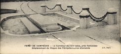 CPA Foret de Compiegne le Carrefour de lArmistice pres Rethondes Emplacement du Wagon des Plenipoten