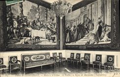 CPA Palais de Compiegne Histoire d'Esther le Festin le Refus de Mardochee Tapisseries 