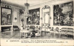 CPA Compiegne le Chateau Salon de Reception de Marie Antoinette 