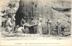 CPA Lourdes XIV Station du Calvaire 