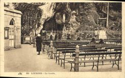 CPA Lourdes La Grotte 