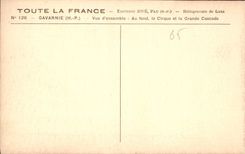 CPA Gavarnie Vue d'Ensemble au fond le Cirque et la Grande Cascade 