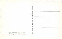 CPA Lourdes Htes Pyrenees La Vierge Couronnee Illuminee 