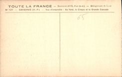 CPA Gavarnie Vue d'Ensemble au fond le Cirque et la Grande Cascade 