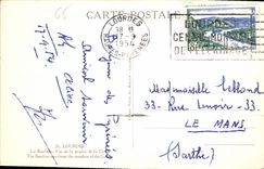 CPA Lourdes La Basilique Vue de la Prairie de la Grotte 