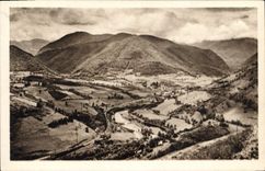 CPA Env de Bagneres de Bigorre Arreau Vue Prise de la Montee du Col d'Aspin 