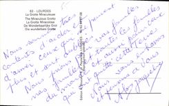 CPA Lourdes La Grotte Miraculeuse 