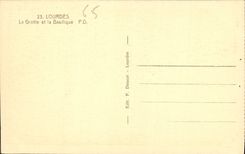 CPA Lourdes La Grotte et la Basilique 