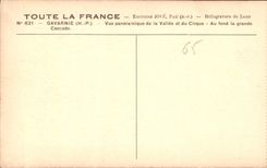 CPA Gavarnie Vue Panoramique de la Vallee et du Cirque au Fond la grande Cascade 