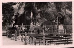CPA Lourdes La Grotte Miraculeuse 