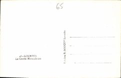 CPA Lourdes La Grotte Miraculeuse 