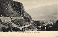 CPA Route de Pierrefitte a Cauterets 