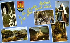 CPA A La Grotte Benie j'ai prie pour vous 