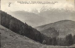 CPA Vallee d'Aure Col d'Aspin Le Pic du Midi vu du Sommet du Col d'Aspin 