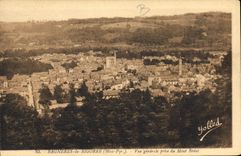 CPA Bagneres de Bigorre Htes Pyr Vue generale prise du Mont Bedat 