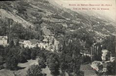 CPA Route de Saint Sauveur Col de Riou et Pic de Viscos 