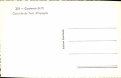 CPA Cauterets Cascade du Pont d'Espagne 