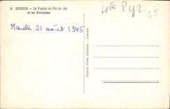 CPA Lourdes Le Viaduc du Pic du Jer et les Montagnes 