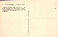 CPA Troyes Aube Eglise St Urbain 