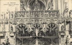 CPA Troyes Jube de l'Eglise Ste Madeleine 