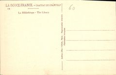 CPA Chateau de Chantilly La Bibliotheque 
