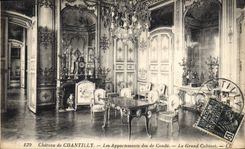 CPA Chateau de Chantilly Les Appartements des de Conde Le Grand Cabinet 
