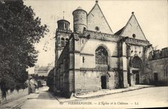 CPA Pierrefonds L'Eglise et le Chateau 