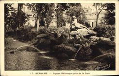 CPA Beauvais Square Bellovaque pres de la Gare 