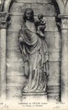 CPA Cathedrale de Troyes Aube La Vierge et l'Enfant 