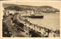 CPA Nice Promenade des Anglais Jetee Promenade et Mont Baron 