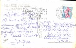 CPA Cannes Alpes Maritime Le Port le Casino la Gare Maritime et la Croisette 