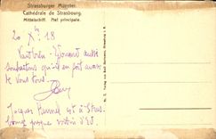 CPA Strassburger Munster Cathedrale de Strasbourg Orgue