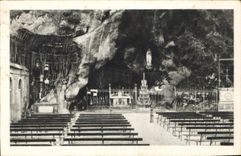 CPA Lourdes La Grotte Miraculeuse 