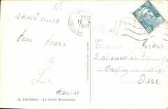 CPA Lourdes La Grotte Miraculeuse 