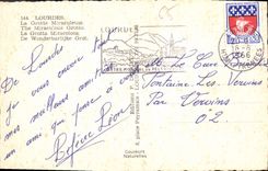 CPA Lourdes La Grotte Miraculeuse 