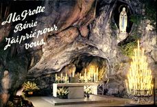 CPA Lourdes La Grotte Miraculeuse 