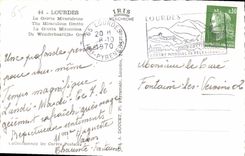 CPA Lourdes La Grotte Miraculeuse 